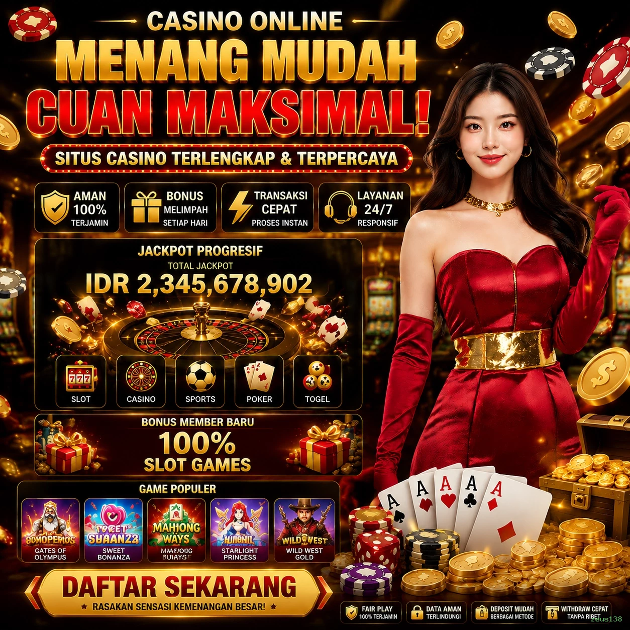 Berbagai Jenis Permainan yang Tersedia di zeus138